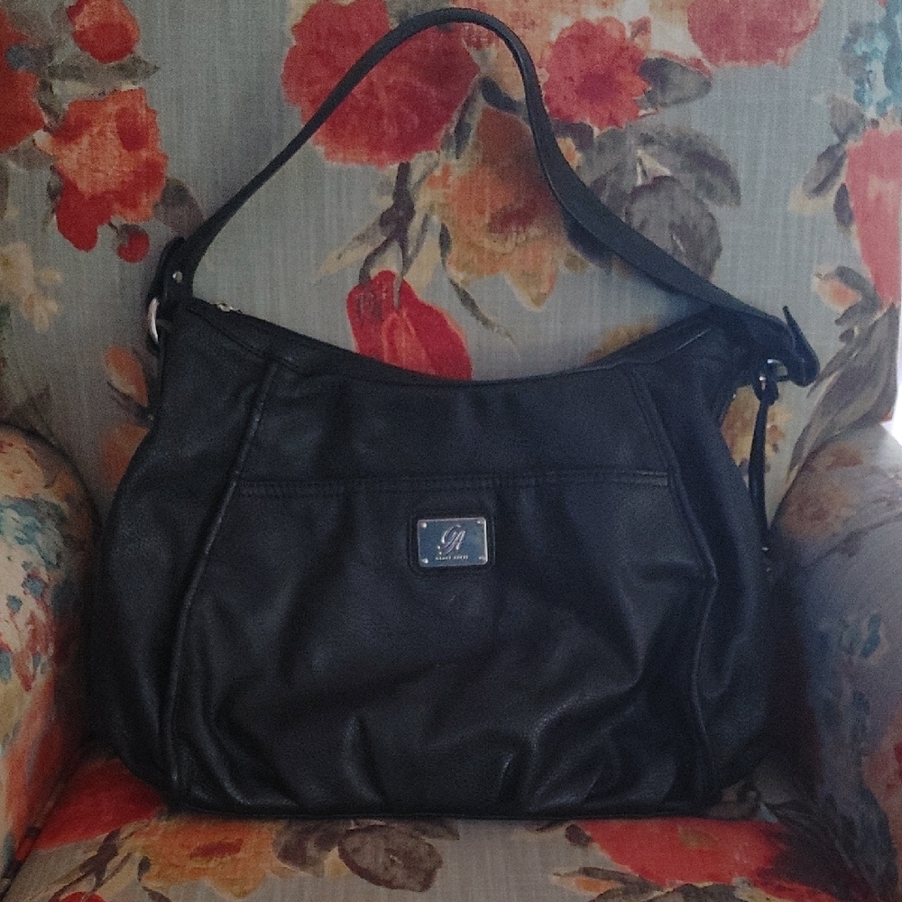 Grace Adele Classic Black Shoulder Bag